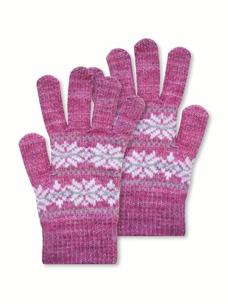 Перчатки Девочкам Россия Сиреневый Звёзды (фото 1)