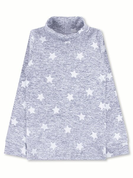 Водолазка Девочкам Юлала Серый меланж Звёзды (фото 1)