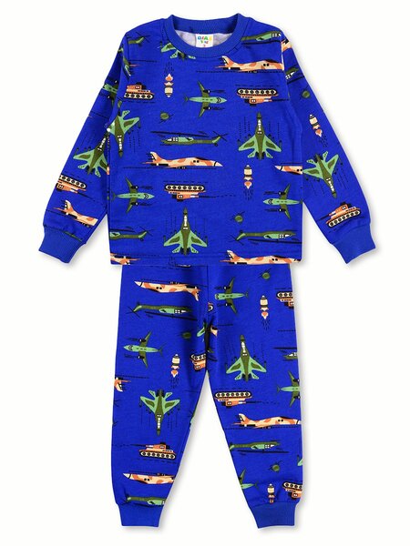 Пижама Мальчикам Узбекистан Ультрамарин Самолёты (фото 1)