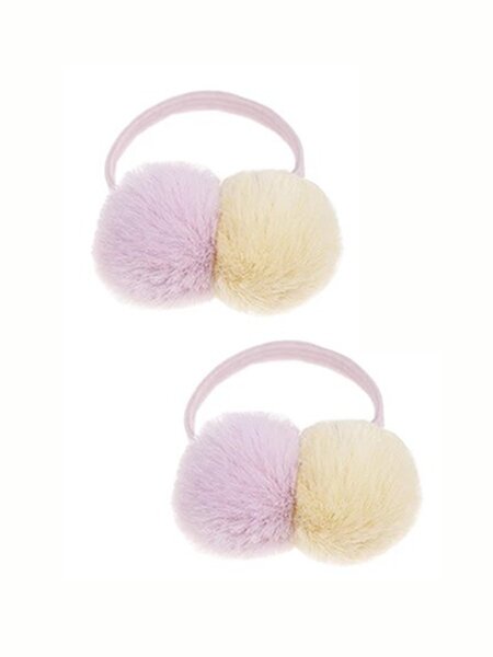 Резинка для волос, 2 шт Девочкам Baby`s joy Микс Без рисунка (фото 1)