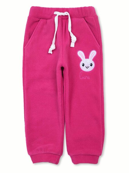 Брюки Девочкам Bonito Малиновый Зайка (фото 1)