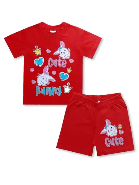 Костюм Девочкам Узбекистан Красный Зайки (фото 1)