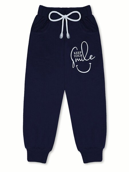 Брюки Девочкам Bonito Чернильный Надпись (фото 1)