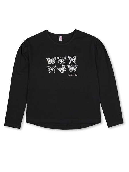 Лонгслив Девочкам Takro Чёрный Бабочки (фото 1)
