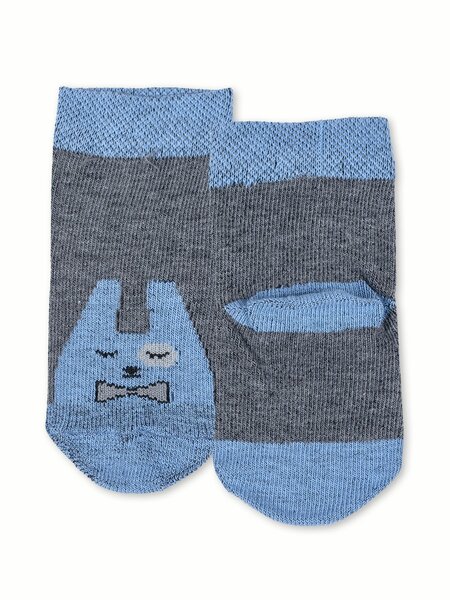 Носки Мальчикам Борисоглебский трикотаж Серый; Голубой Зверёк (фото 1)
