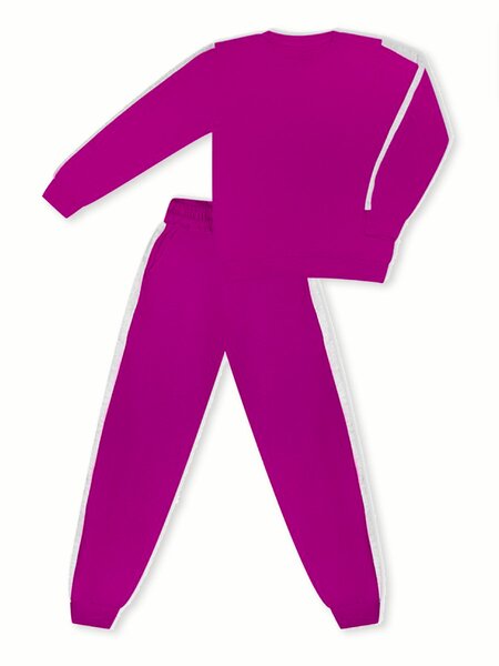 Костюм Девочкам Россия Сиреневый тёмный Без рисунка (фото 1)