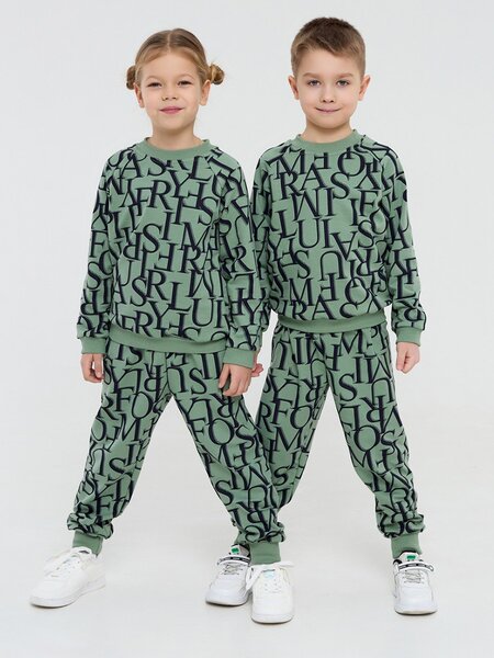Костюм Мальчикам Россия Хаки Буквы (фото 1)