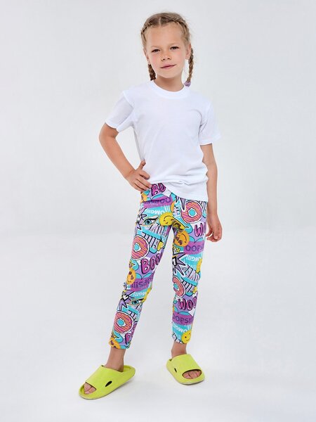 Лосины Девочкам Россия Мультиколор Надписи (фото 1)