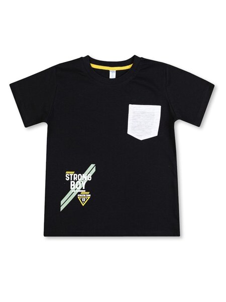 Футболка Мальчикам Takro Чёрный Надпись (фото 1)