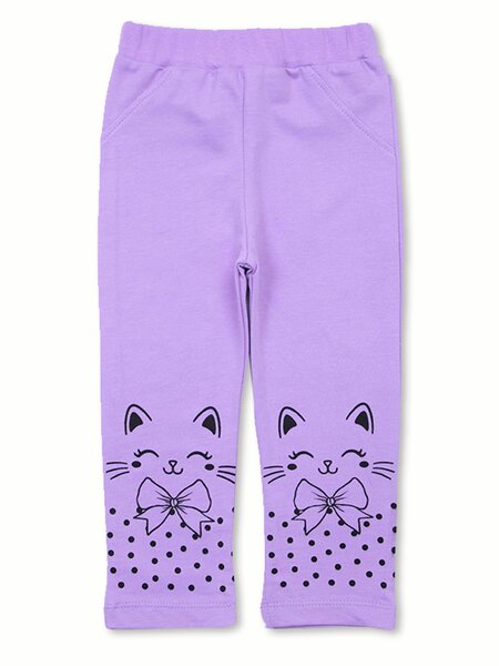 Брюки Девочкам Bonito Сиреневый Кошка (фото 1)