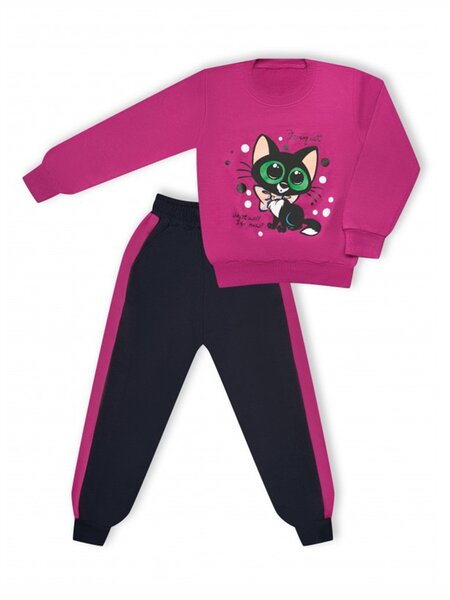 Костюм Девочкам Россия Малиновый Котик (фото 1)