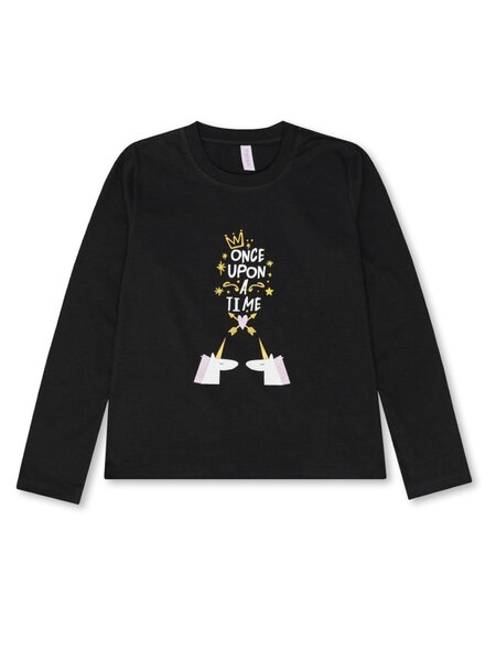 Лонгслив Девочкам Takro Чёрный Надпись (фото 1)