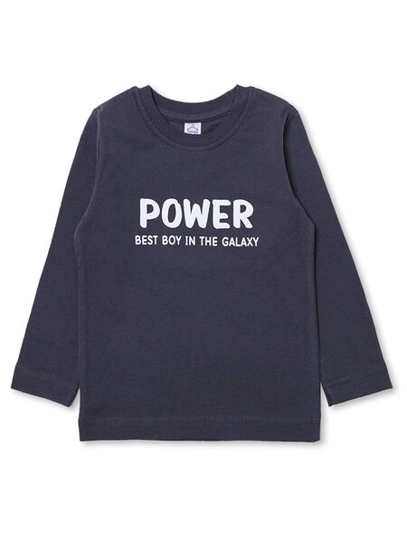 Лонгслив Мальчикам Bonito Графит Надпись (фото 1)