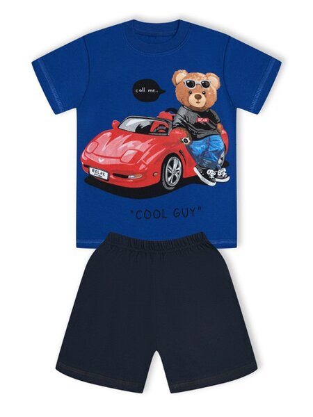 Костюм Мальчикам Россия Ультрамарин; Чёрный Мишка (фото 1)