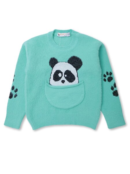Джемпер Мальчикам Bonito Мятный Панда (фото 1)