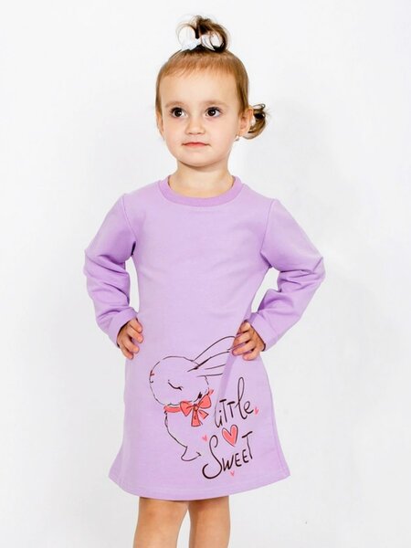 Платье Девочкам Ивашка Сиреневый Зайка (фото 1)