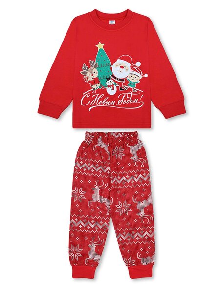 Пижама Мальчикам Bonito Красный Дед Мороз (фото 1)