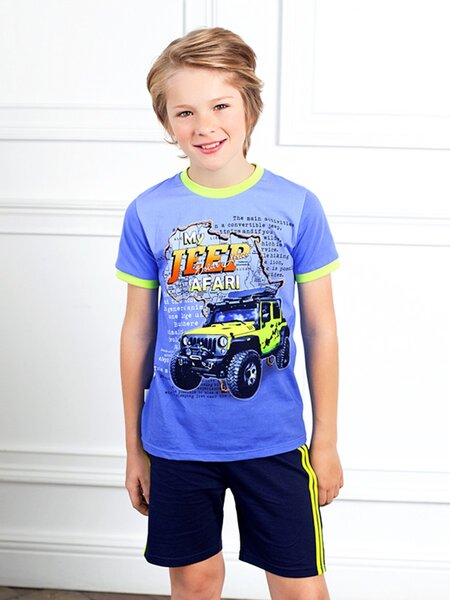 Костюм Мальчикам Стиляж Синий Машина (фото 1)