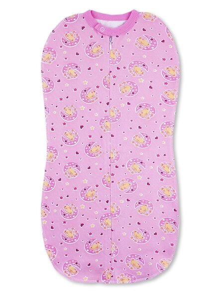 Спальник Новорождённым Юлала Розовый Мишки (фото 1)