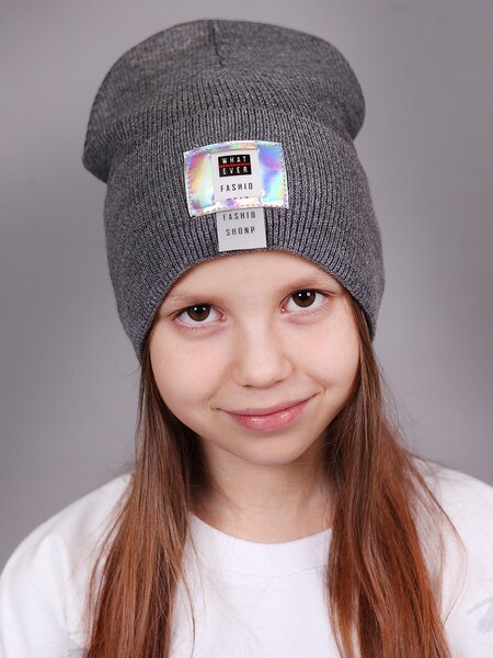 Шапка Девочкам Россия Микс Нашивка (фото 1)