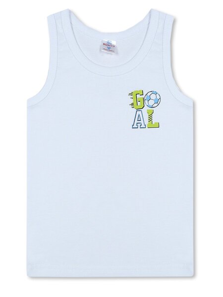 Майка Мальчикам Bonito Белый Надпись (фото 1)