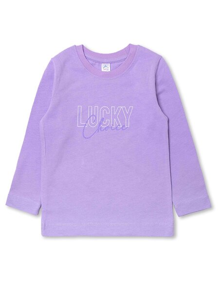 Лонгслив Девочкам Bonito Сиреневый Надпись (фото 1)