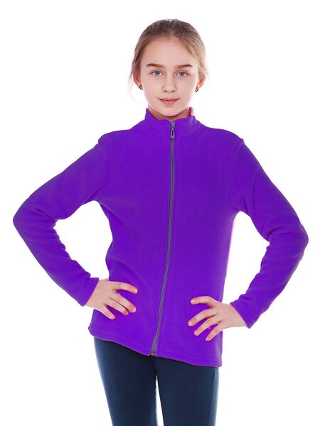 Толстовка Девочкам Россия Фиолетовый Без рисунка (фото 1)