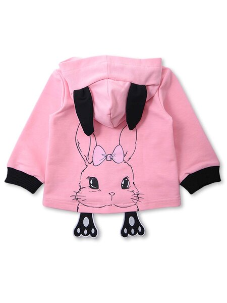 Толстовка Девочкам Bonito Розовый Зайка (фото 2)