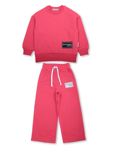 Костюм Девочкам Bonito Коралловый Надписи (фото 1)