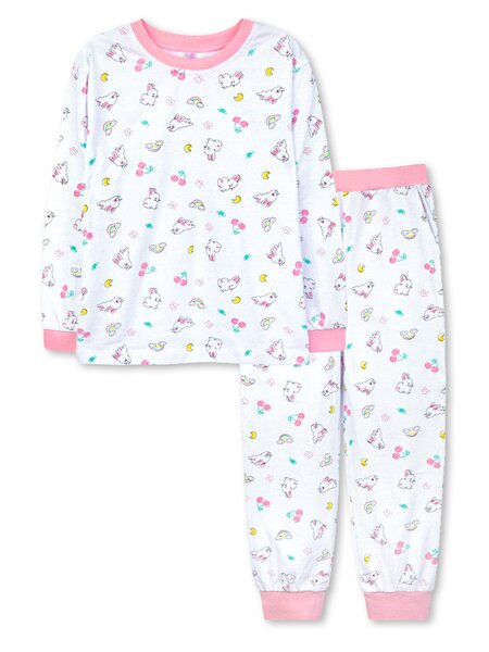 Пижама Девочкам Takro Белый Зайки (фото 1)