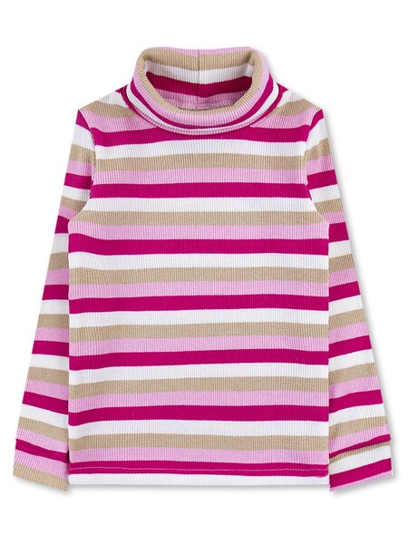 Водолазка Девочкам Юлала Белый; Малиновый Полоски (фото 1)