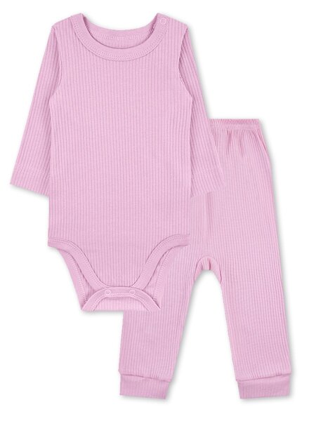 Комплект Новорождённым Юлала Розовый Без рисунка (фото 1)