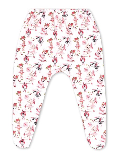 Ползунки Новорождённым Россия Белый; Коралловый Зверята (фото 1)