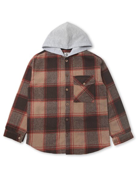 Рубашка Мальчикам Bonito Коричневый Клетка (фото 1)