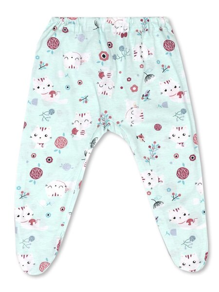 Ползунки Новорождённым Россия Мятный Кошки (фото 1)