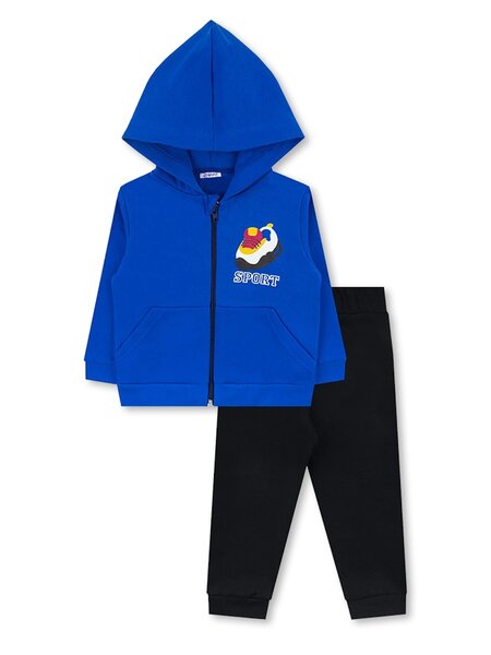 Костюм Мальчикам Юлала Ультрамарин; Чёрный Надпись (фото 1)