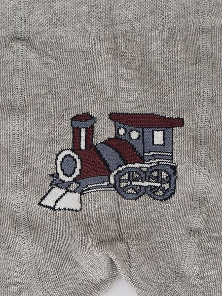 Колготки Мальчикам Para socks Серый меланж Паровоз (фото 2)