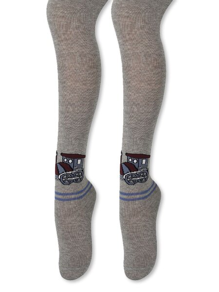 Колготки Мальчикам Para socks Серый меланж Паровоз (фото 1)