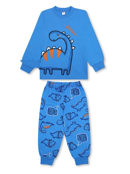Пижама Мальчикам Bonito Синий Динозавр (фото 1)