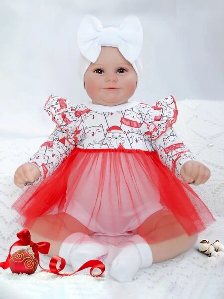 Комплект Новорождённым Россия Белый; Красный Котики (фото 1)