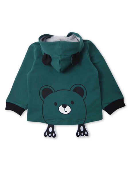 Толстовка Мальчикам Bonito Зелёный тёмный Мишка (фото 2)