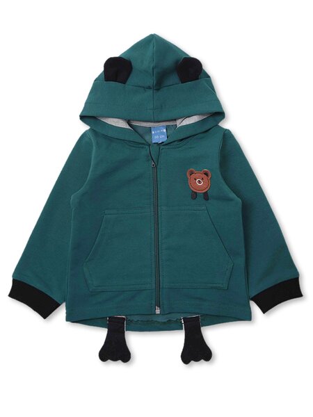 Толстовка Мальчикам Bonito Зелёный тёмный Мишка (фото 1)