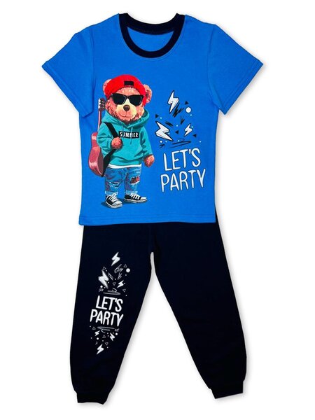 Костюм Мальчикам Россия Ультрамарин; Чёрный Мишка (фото 1)