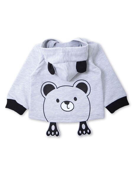 Толстовка Мальчикам Bonito Серый меланж Мишка (фото 2)