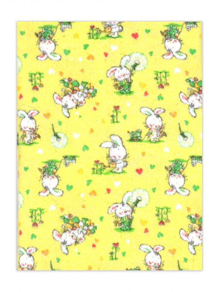 Пелёнка Новорождённым Россия Жёлтый Зайки (фото 1)