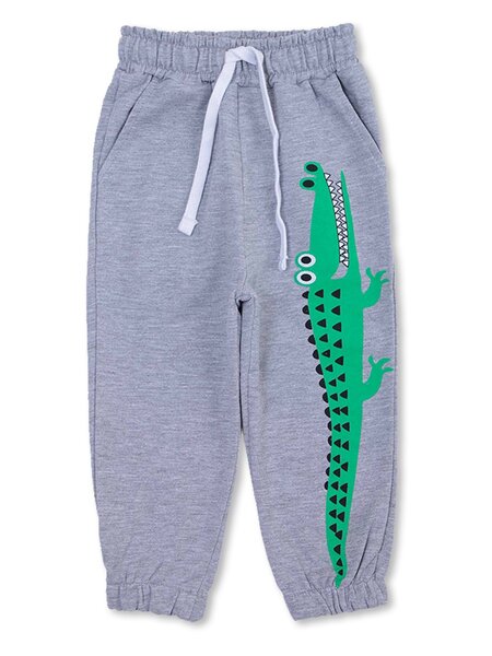 Брюки Мальчикам Bonito Серый меланж Крокодил (фото 1)
