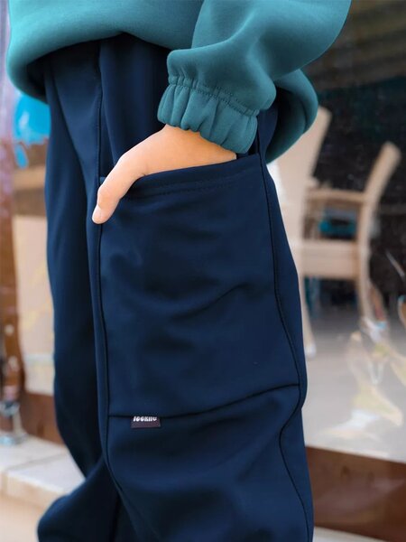 Брюки Мальчикам Looklie Чернильный Без рисунка (фото 2)