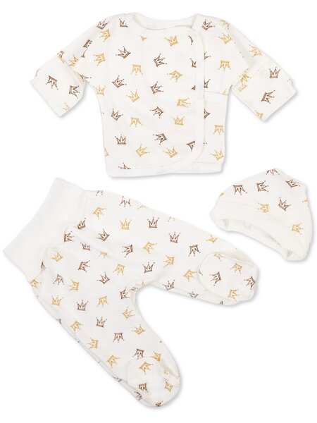 Комплект Новорождённым Россия Молочный Короны (фото 1)