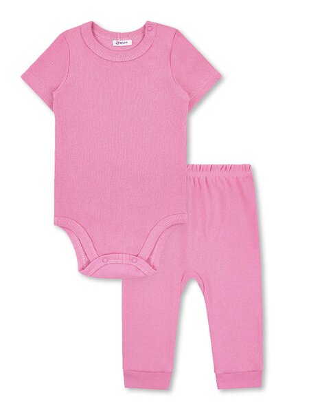 Комплект Новорождённым Юлала Розовый Без рисунка (фото 1)