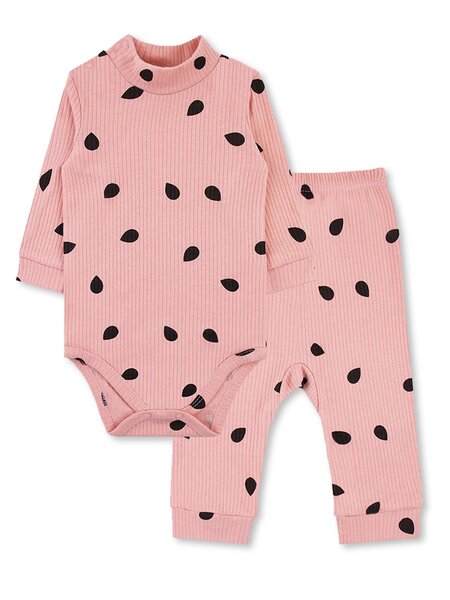 Комплект Новорождённым Юлала Персиковый Пятнышки (фото 1)